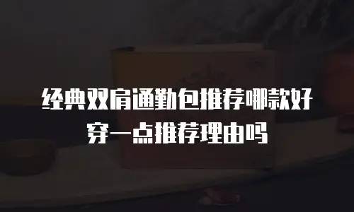 经典双肩通勤包推荐哪款好穿一点推荐理由吗