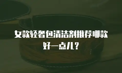 女款轻奢包清洁剂推荐哪款好一点儿？