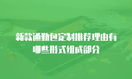 新款通勤包定制推荐理由有哪些形式组成部分