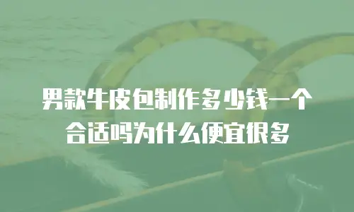 男款牛皮包制作多少钱一个合适吗为什么便宜很多