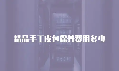 精品手工皮包保养费用多少