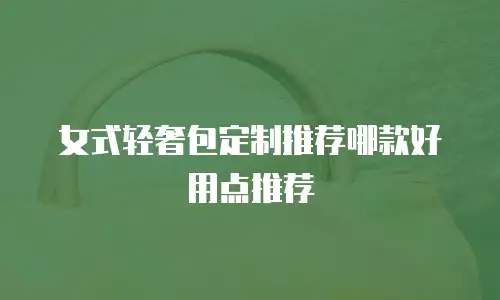 女式轻奢包定制推荐哪款好用点推荐
