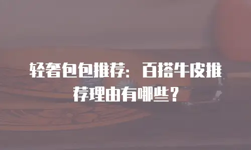 轻奢包包推荐：百搭牛皮推荐理由有哪些？