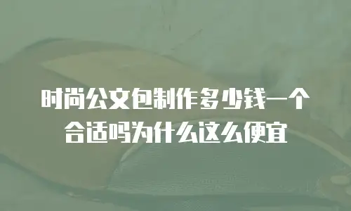 时尚公文包制作多少钱一个合适吗为什么这么便宜