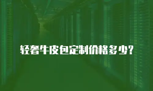 轻奢牛皮包定制价格多少？
