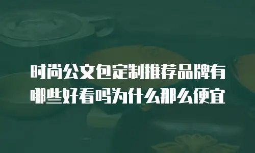 时尚公文包定制推荐品牌有哪些好看吗为什么那么便宜