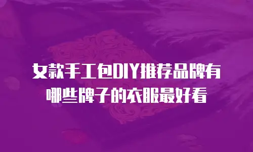 女款手工包DIY推荐品牌有哪些牌子的衣服最好看