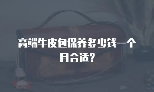 高端牛皮包保养多少钱一个月合适？
