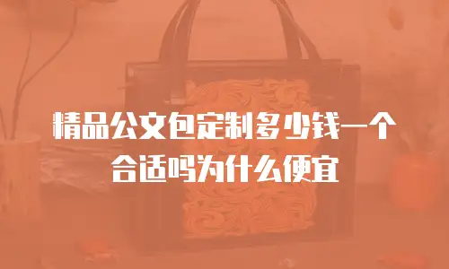 精品公文包定制多少钱一个合适吗为什么便宜
