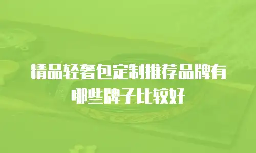 精品轻奢包定制推荐品牌有哪些牌子比较好