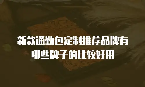 新款通勤包定制推荐品牌有哪些牌子的比较好用