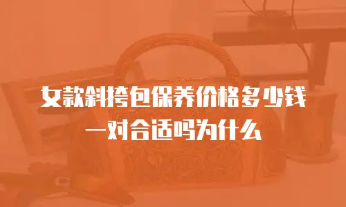女款斜挎包保养价格多少钱一对合适吗为什么