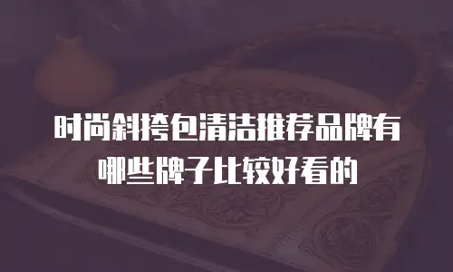 时尚斜挎包清洁推荐品牌有哪些牌子比较好看的