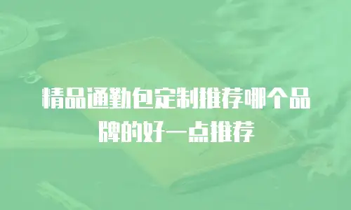精品通勤包定制推荐哪个品牌的好一点推荐