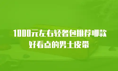 1000元左右轻奢包推荐哪款好看点的男士皮带