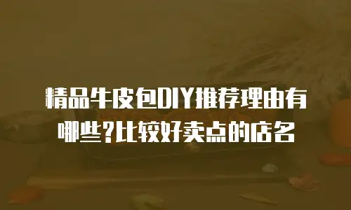 精品牛皮包DIY推荐理由有哪些?比较好卖点的店名