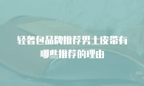 轻奢包品牌推荐男士皮带有哪些推荐的理由