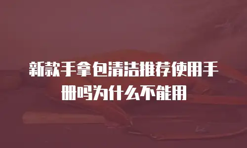新款手拿包清洁推荐使用手册吗为什么不能用
