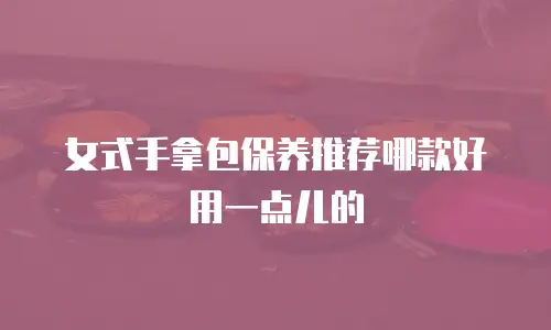 女式手拿包保养推荐哪款好用一点儿的