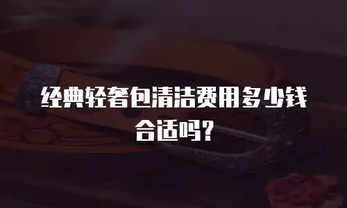 经典轻奢包清洁费用多少钱合适吗？