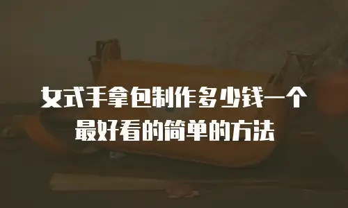 女式手拿包制作多少钱一个最好看的简单的方法