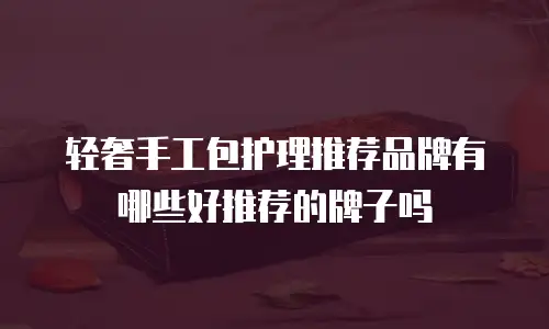 轻奢手工包护理推荐品牌有哪些好推荐的牌子吗