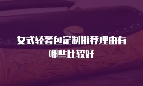 女式轻奢包定制推荐理由有哪些比较好