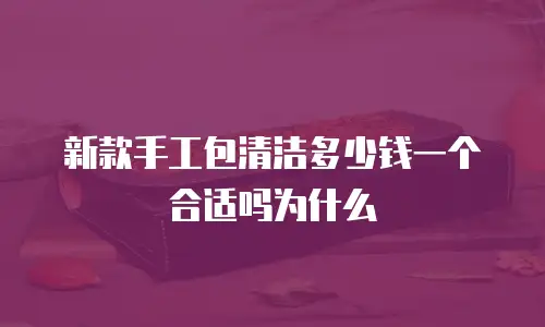 新款手工包清洁多少钱一个合适吗为什么