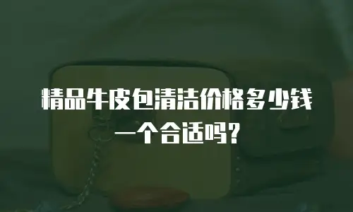 精品牛皮包清洁价格多少钱一个合适吗？