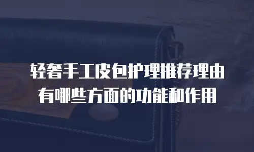 轻奢手工皮包护理推荐理由有哪些方面的功能和作用