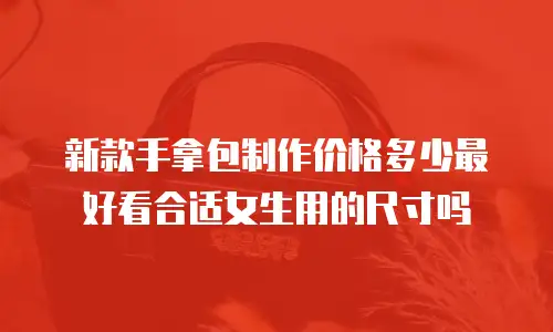 新款手拿包制作价格多少最好看合适女生用的尺寸吗