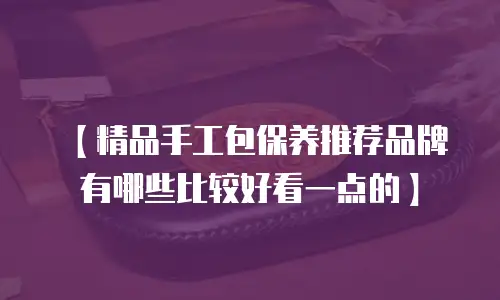 【精品手工包保养推荐品牌有哪些比较好看一点的】