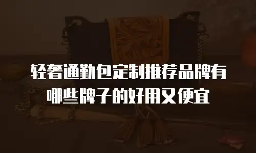 轻奢通勤包定制推荐品牌有哪些牌子的好用又便宜