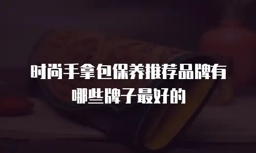 时尚手拿包保养推荐品牌有哪些牌子最好的