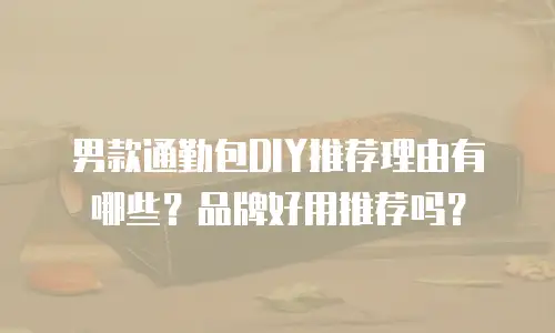 男款通勤包DIY推荐理由有哪些？品牌好用推荐吗？