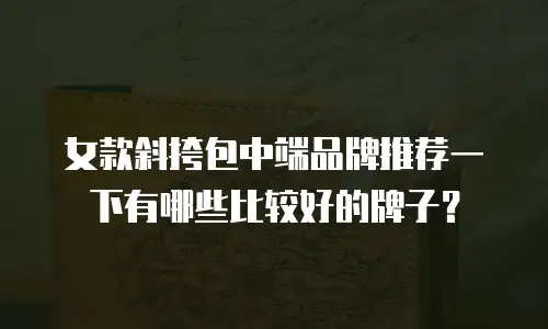女款斜挎包中端品牌推荐一下有哪些比较好的牌子？