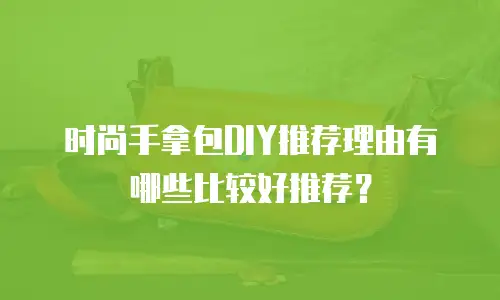 时尚手拿包DIY推荐理由有哪些比较好推荐？
