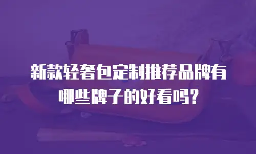 新款轻奢包定制推荐品牌有哪些牌子的好看吗？