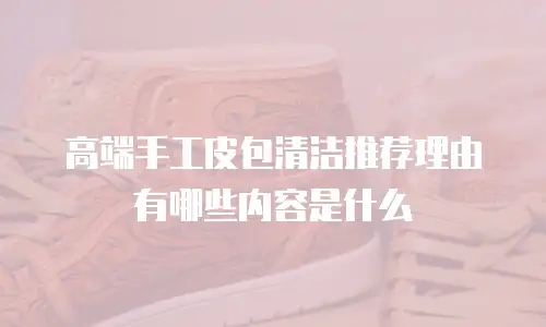 高端手工皮包清洁推荐理由有哪些内容是什么