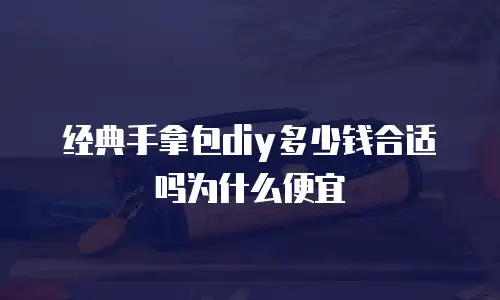 经典手拿包diy多少钱合适吗为什么便宜
