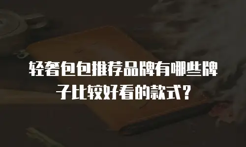 轻奢包包推荐品牌有哪些牌子比较好看的款式？