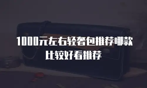 1000元左右轻奢包推荐哪款比较好看推荐