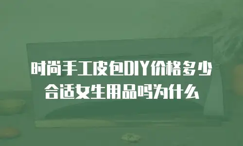 时尚手工皮包DIY价格多少合适女生用品吗为什么