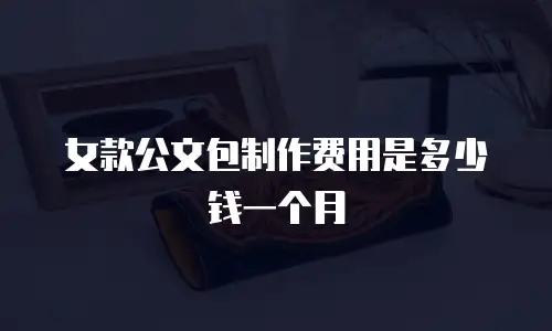 女款公文包制作费用是多少钱一个月