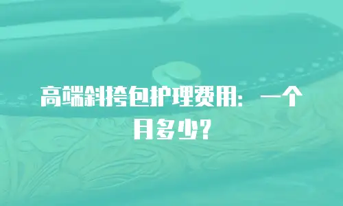 高端斜挎包护理费用：一个月多少？