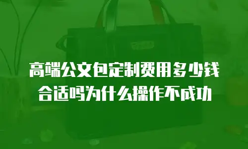 高端公文包定制费用多少钱合适吗为什么操作不成功