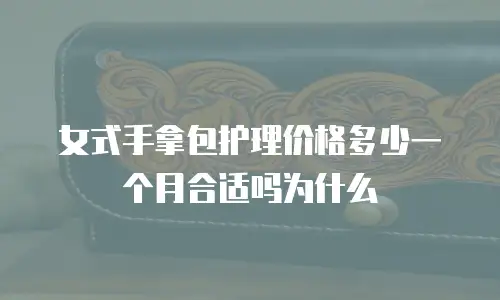 女式手拿包护理价格多少一个月合适吗为什么