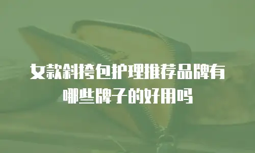 女款斜挎包护理推荐品牌有哪些牌子的好用吗