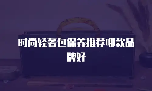 时尚轻奢包保养推荐哪款品牌好