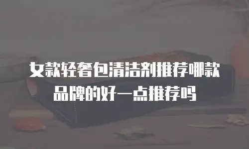 女款轻奢包清洁剂推荐哪款品牌的好一点推荐吗